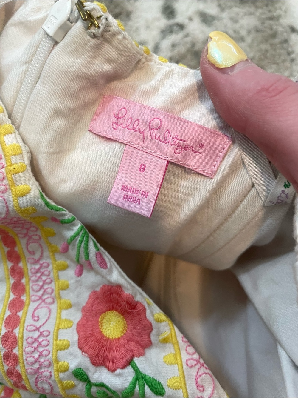 Lily Pulitzer floral embroidered dress - Picture 5 of 5